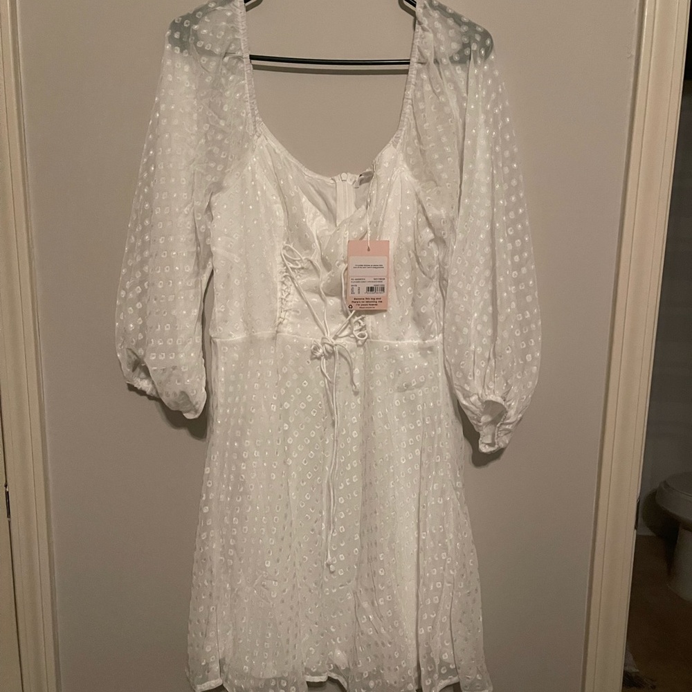 Corseted mini dress